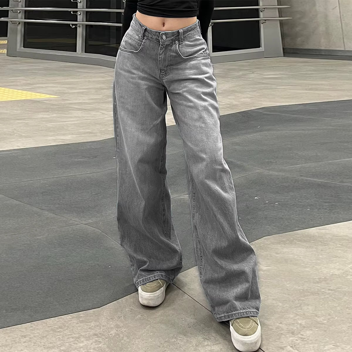 Viral Wide-Leg Baggy Jeans – Everyday Comfort Fit